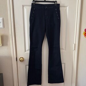 Banana Republic Denim Flared Sailor Pants size 2